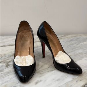 Christian Louboutin Décolleté 868 Black Jazz High Heels Size 7